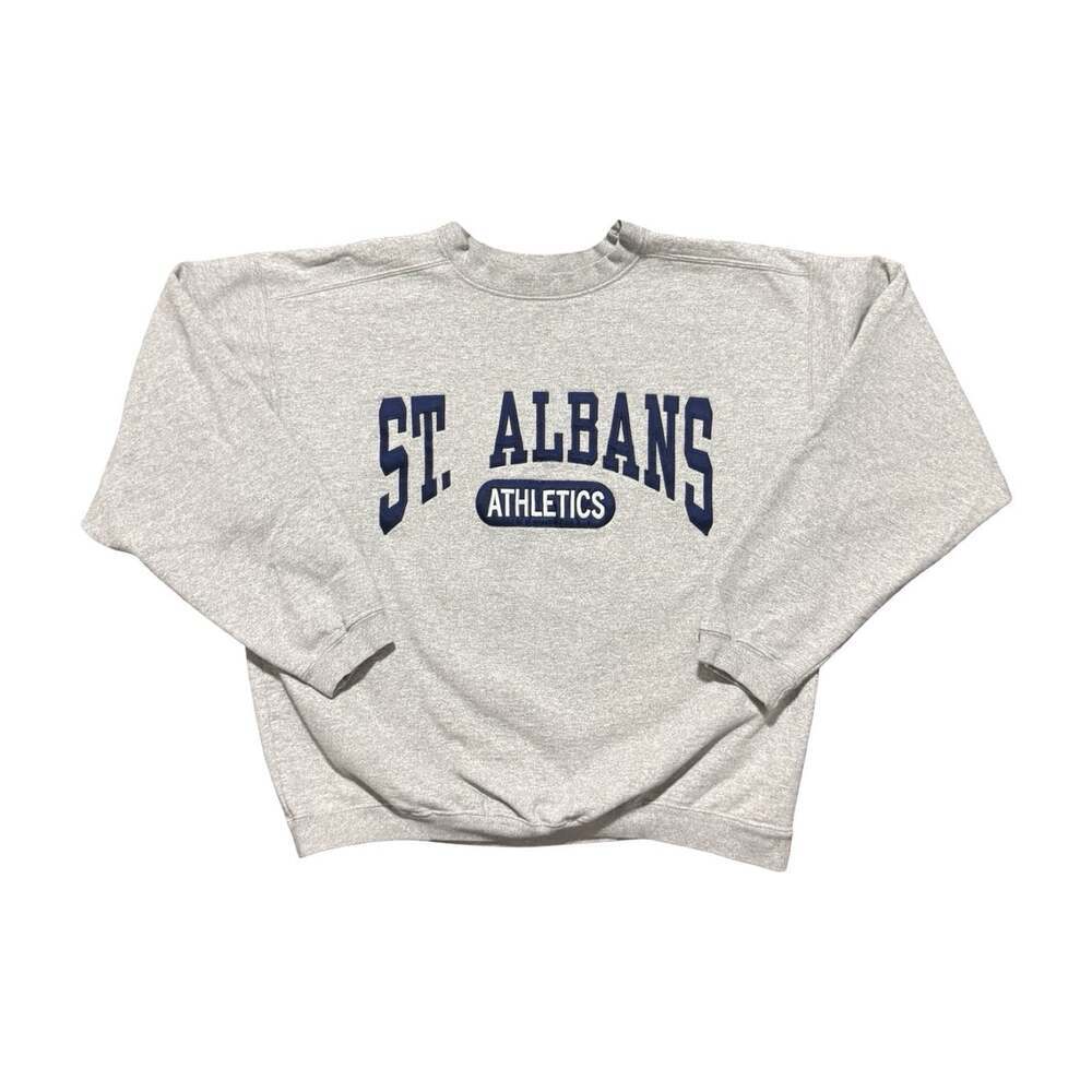 Vintage St Albans Athletic Crewneck Sweater Size Large